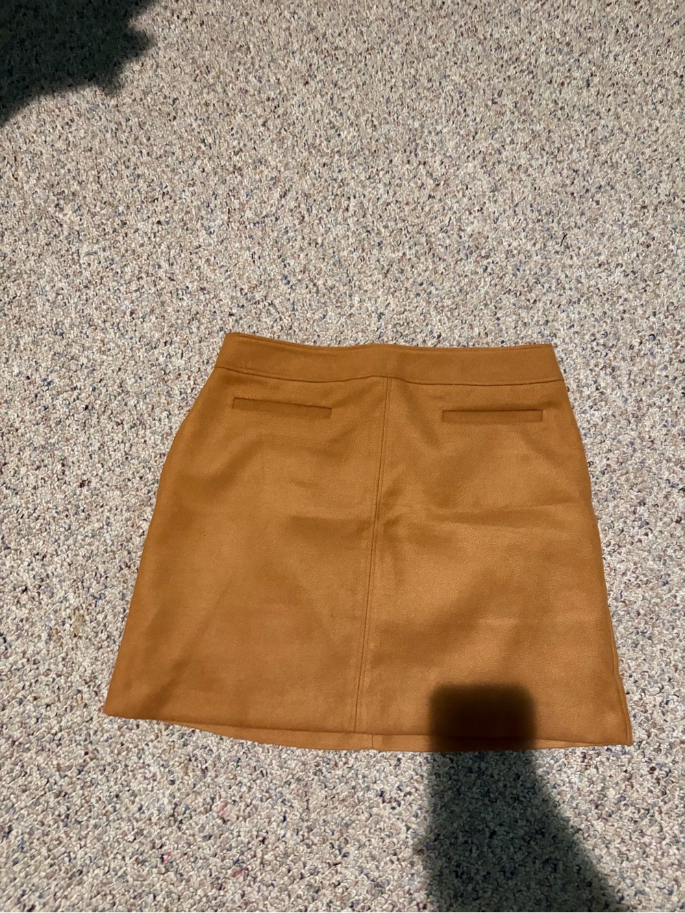 LOFT A-Line Skirt in Warm Caramel